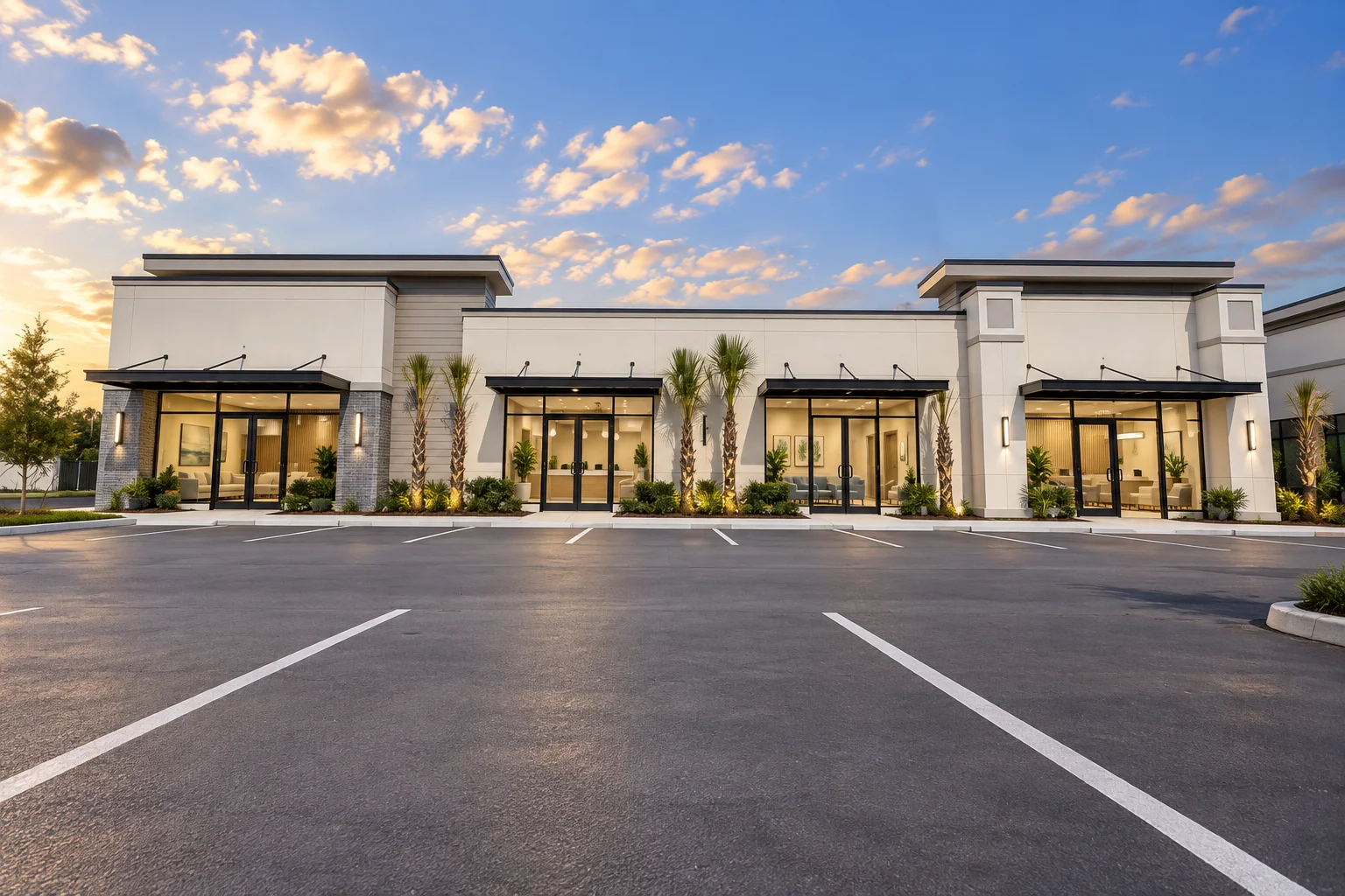 Conceptual medical or dental clinic with visible reception